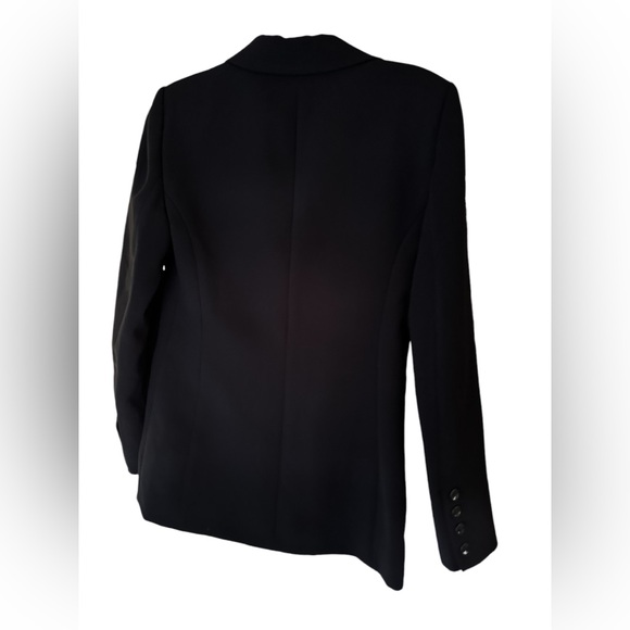❤️ NWT BEAUTIFUL ZARA DOUBLE BREASTED BLACK BLAZER SIZE MEDIUM. 4 BUTTON - Picture 6 of 13